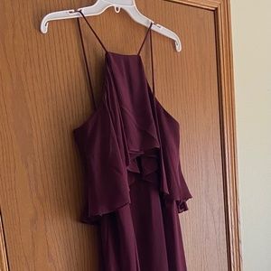 Levkoff Wine colored maternity/altered bridesmaid dress